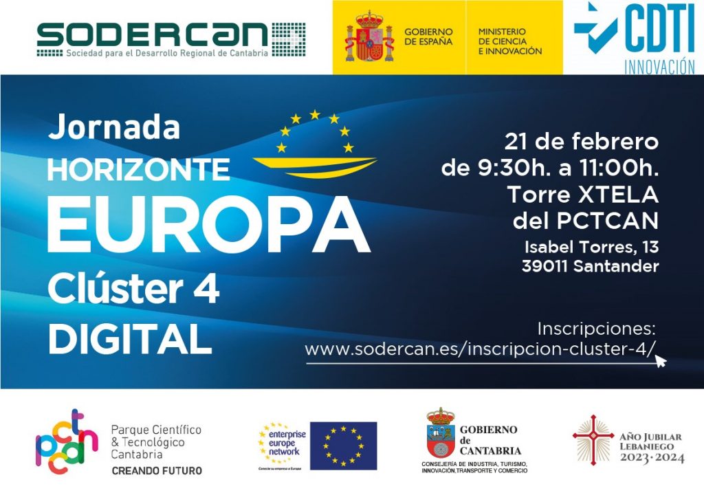 Jornada Horizonte Europa Clúster 4-Digital