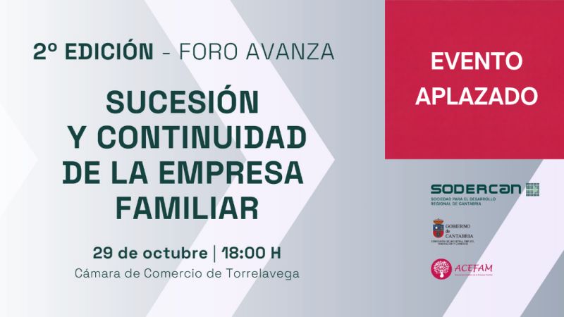 APLAZADO | Foro AVANZA: Sucesión y continuidad de la empresa familiar
